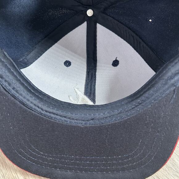 Vintage Atlanta Braves Hat Snapback MLB Baseball‎ Blue Red Wool Blend Cap - Picture 5 of 8